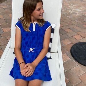 J crew royal blue beach cover up